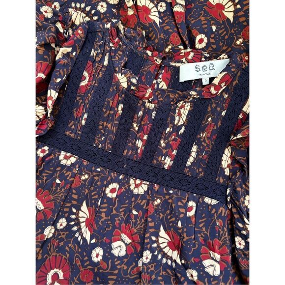 NEW Sea New York Women’s 0 Francesca Floral Print Dress - Picture 7 of 10